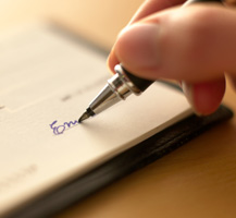 check writing banenr