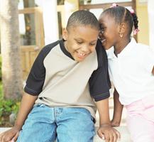 boy and girl banner